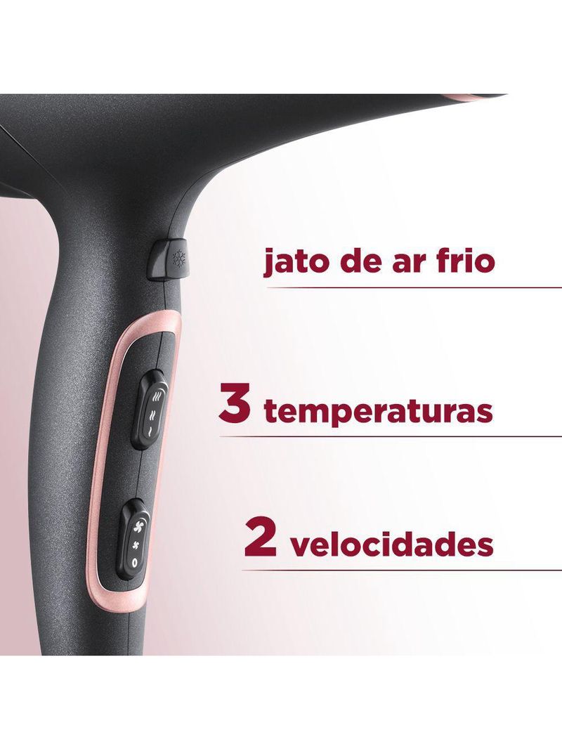 Secador De Cabelos Mondial Black Rose SC-37 127v