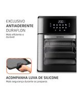 Fritadeira Elétrica Forno Oven 12L Mondial AFON-12L-BI-BC – 110V – Preto/Inox