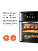 Fritadeira Elétrica Forno Oven 12L Mondial AFON-12L-BI-BC – 110V – Preto/Inox