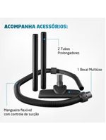 Aspirador De Pó Mondial Turbo Hepa Branco e Laranja AP-15 220V