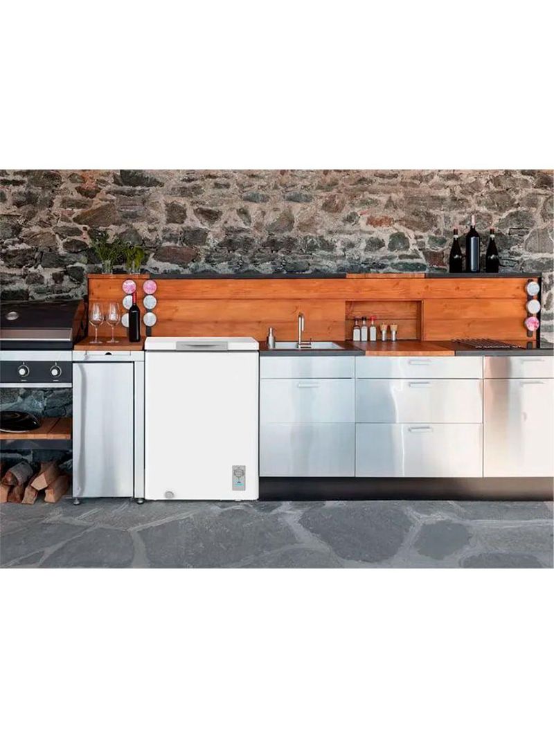 Freezer Horizontal Midea 3 Em 1 Branco 100L CFA10B1 110V