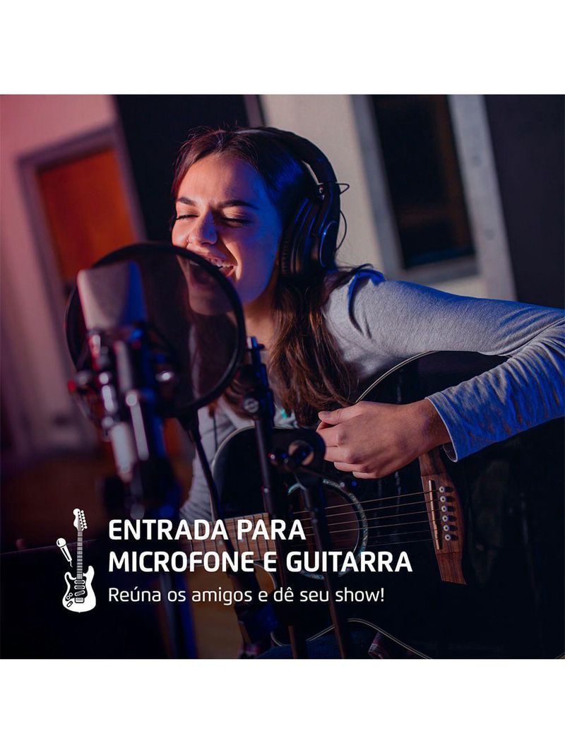 Torre De Som Mondial TM-2200 Luzes Bluetooth APP Bivolt