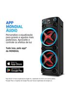 Torre De Som Mondial TM-2200 Luzes Bluetooth APP Bivolt