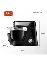 Batedeira Planetária Mondial Premium BP-01P-B - 127V - Preto/Inox