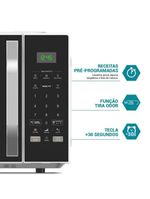Micro-ondas 33L Philco Teclas Fáceis Limpa Fácil 1400W PM36 110V