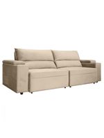 Sofá Somopar Acapulco Retrátil Reclinável 2m Veludo Bege
