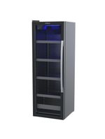Cervejeira Expositora Venax Porta Invertida Blue Light 209L Preto 220V