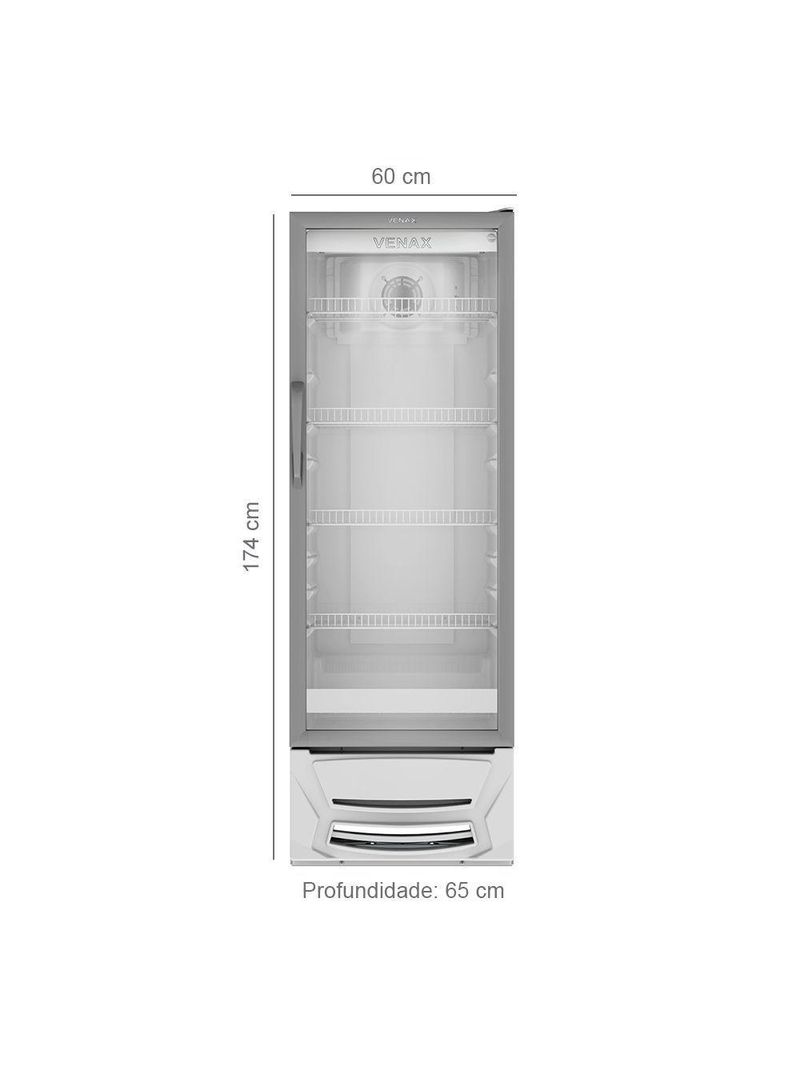 Refrigerador Expositor Vertical Para Bebidas Venax VV 300 Litros Branco 127V