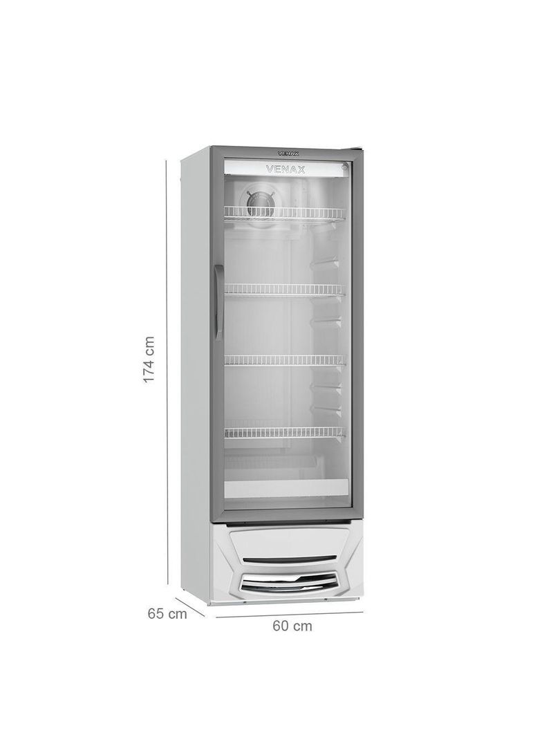 Expositora de Bebidas Vertical Venax VV 300 – Branco | 220V