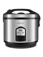 Panela De Arroz Elétrica PH10P Com 10 Xicaras Philco Preto/inox 110V