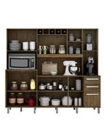 Armário De Cozinha 11 Portas E 02 Gavetas Cinamono/off Wh