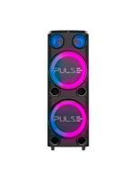 Caixa De Som SP508 Torre Double 12 2300W Bluetooth Pulse Preto Bivolt