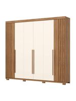 Guarda Roupa Casal Norton 6 Portas Nature Off White – Henn