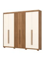 Guarda Roupa Casal Norton 6 Portas Nature Off White – Henn