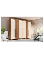 Guarda Roupa Casal Norton 6 Portas Nature Off White – Henn