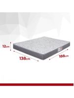 Colchão Casal Espuma D33 Pro Confort 138x188x12cm Cinza