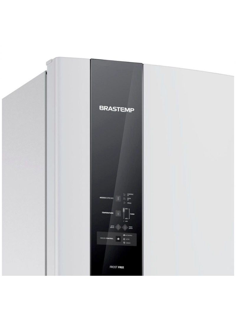 Geladeira Brastemp 400 Litros Frost Free Duplex Branca Com Freezer Control BRM54JBANA - 127V
