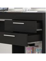 Escrivaninha Office Com 2 Gavetas Preto Tx Notavel