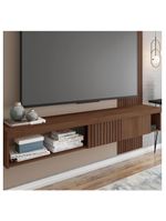 Painel Para Tv Até 65 Polegadas Marrom Jade Caemmun