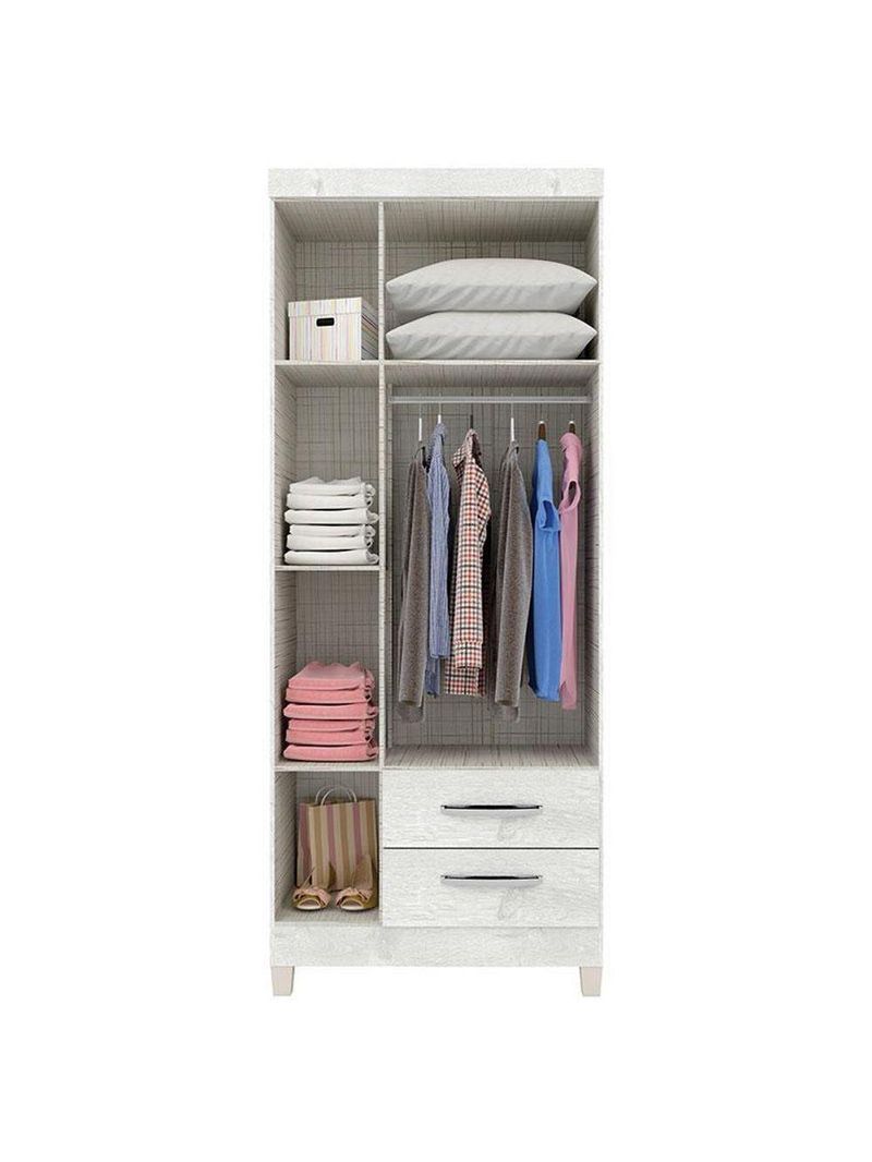 Berço Americano Mirelle Com Colchão Para Berço Americano E Guarda Roupa Ternura Baby 3 Portas Branco Brilho - Incorplac