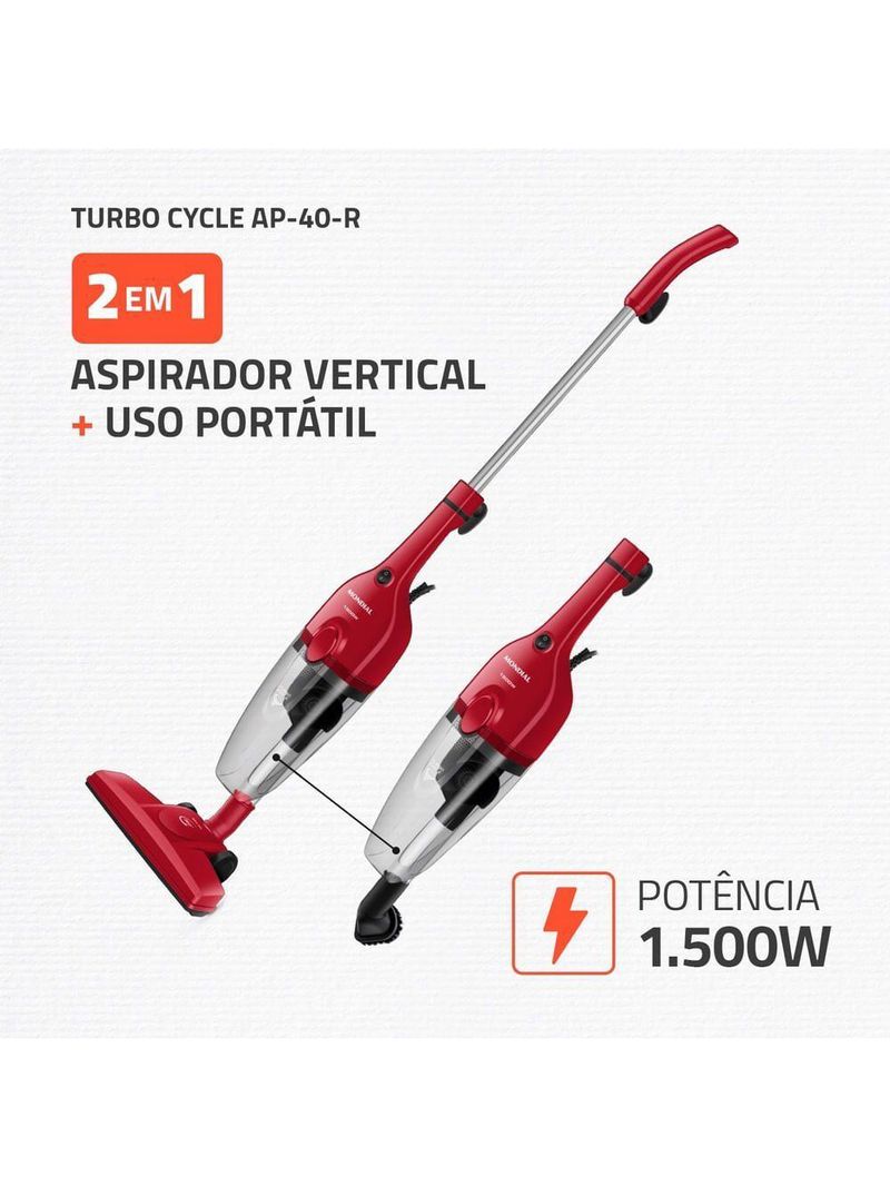Aspirador de Pó AP-40-R 60hz 127V Mondial