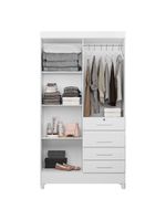 Guarda Roupa Infantil Sobral 4 Portas Branco Flex – Moval