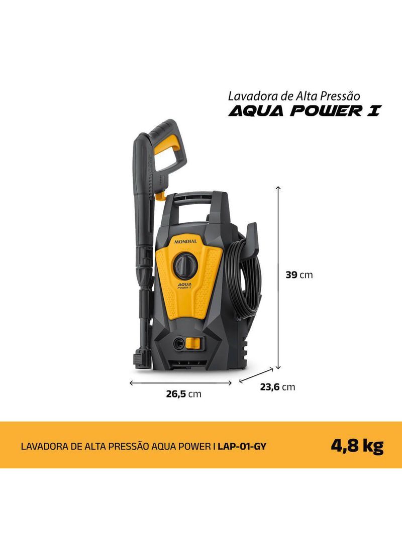Lavadora De Alta Pressão Aqua Power I Mondial 220V