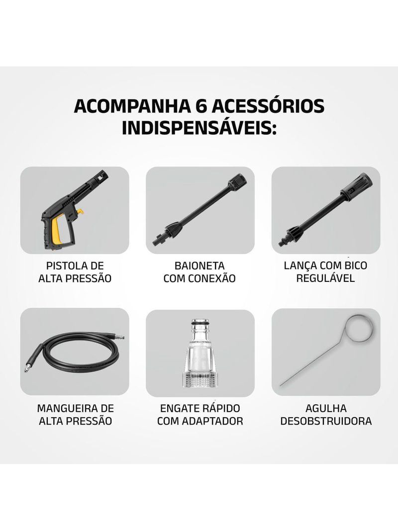 Lavadora De Alta Pressão Aqua Power I Mondial 220V