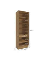 Cristaleira Celeste Kappesberg 100% Mdf 2 Portas 1 Gaveta