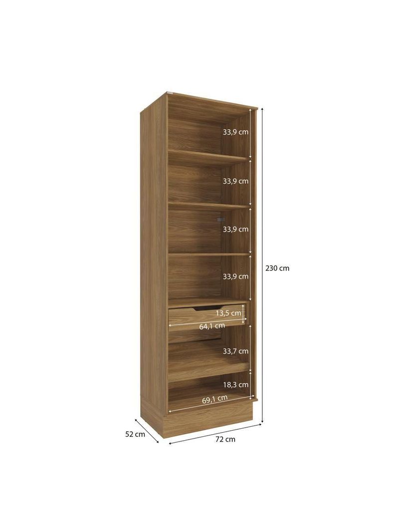 Cristaleira Celeste Kappesberg 100% Mdf 2 Portas 1 Gaveta