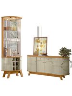 Aparador Para Sala Buffet Mônaco E Cristaleira Marina Cumaru Opala – Madetec