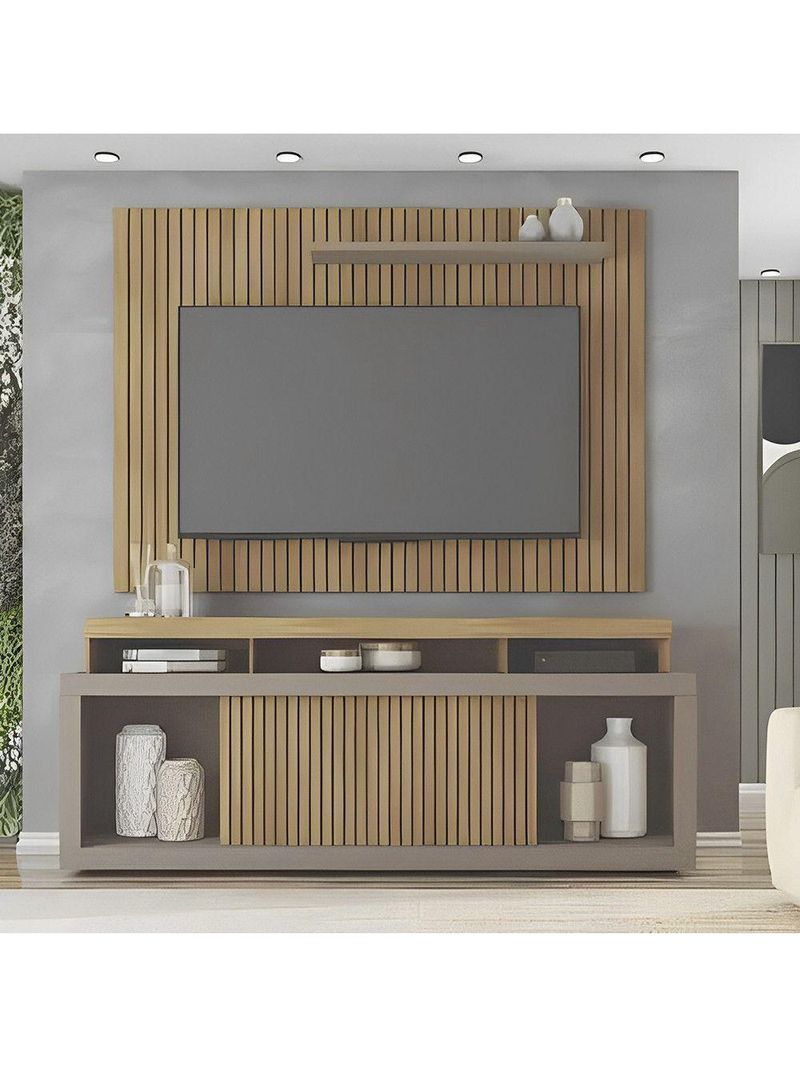 Rack Caemmun New Oscar com Painel 1,8 Metros – Buruti/Fendi