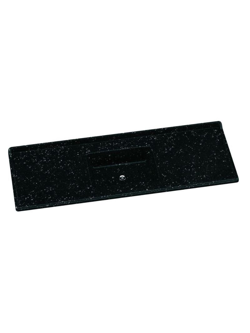 Tampo Para Pia De Cozinha Rorato 1,50x0,50 Granitada Preto
