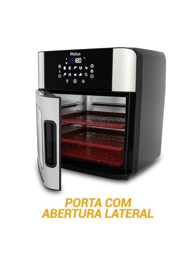 Air Fryer Philco 16L 4 em 1 Painel Digital PAF16A 220V