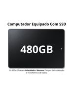 PC Gamer Intel Core i7 16GB RAM Placa de Vídeo 4GB SSD 480GB Monitor 19,5\" Fonte 500W