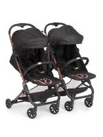 Carrinho de Bebê para Gêmeos Galzerano Duolee 0 Meses até 15kg Preto com Cobre