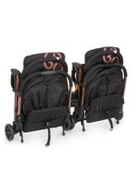 Carrinho de Bebê para Gêmeos Galzerano Duolee 0 Meses até 15kg Preto com Cobre