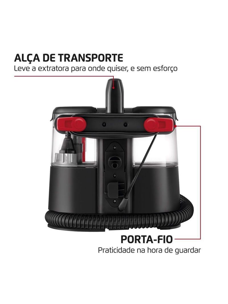 Extratora E Higienizadora Portátil Deep Cleaner I Mondial 1650W EXP-01-R 220V 60hz