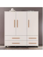 Cômoda 3 Portas 4 Gavetas Seth Branca Caemmun