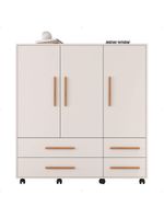 Cômoda 3 Portas 4 Gavetas Seth Branca Caemmun