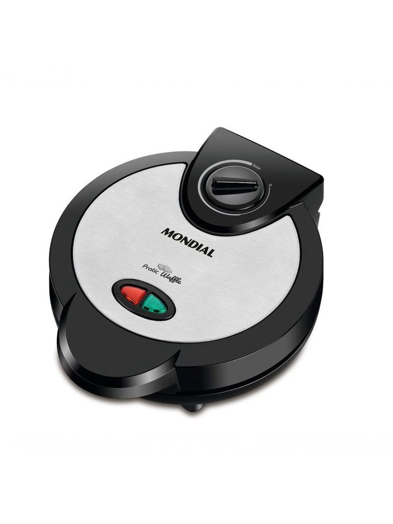 Máquina de Waffle Mondial Pratic Waffle GW-01 – Grill Waffle – 220V – Preto/Inox