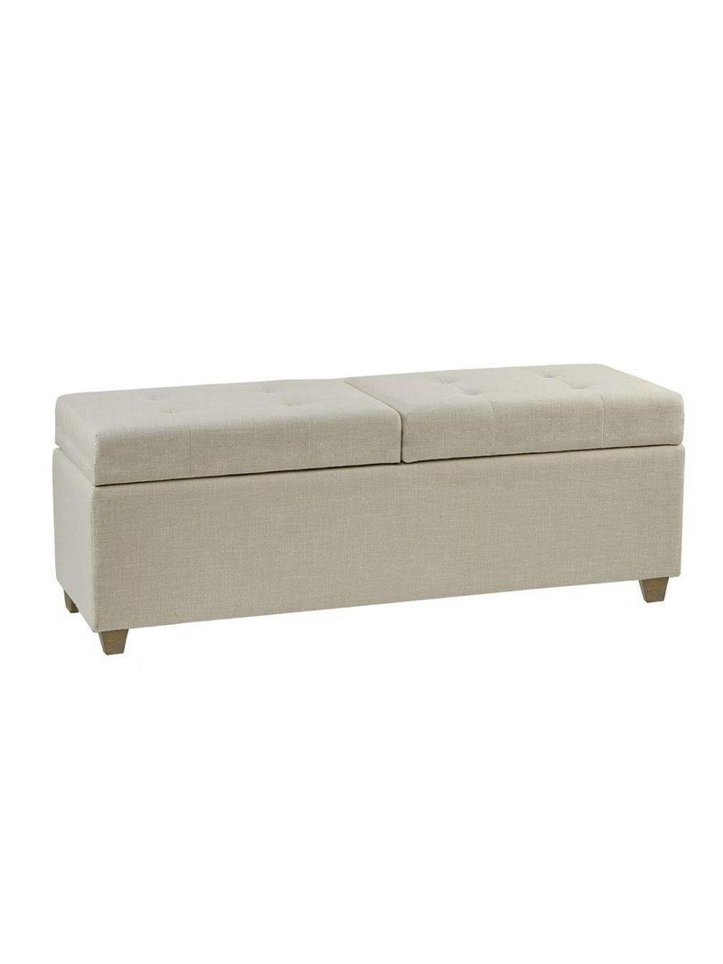 Recamier Bau Madri 1,20m Suede Bege - Inova Decor
