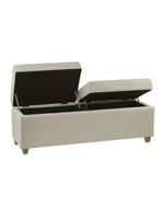 Recamier Bau Madri 1,20m Suede Bege - Inova Decor