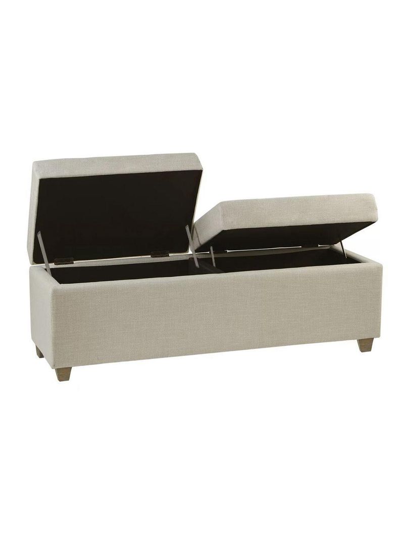 Recamier Bau Madri 1,20m Suede Bege - Inova Decor