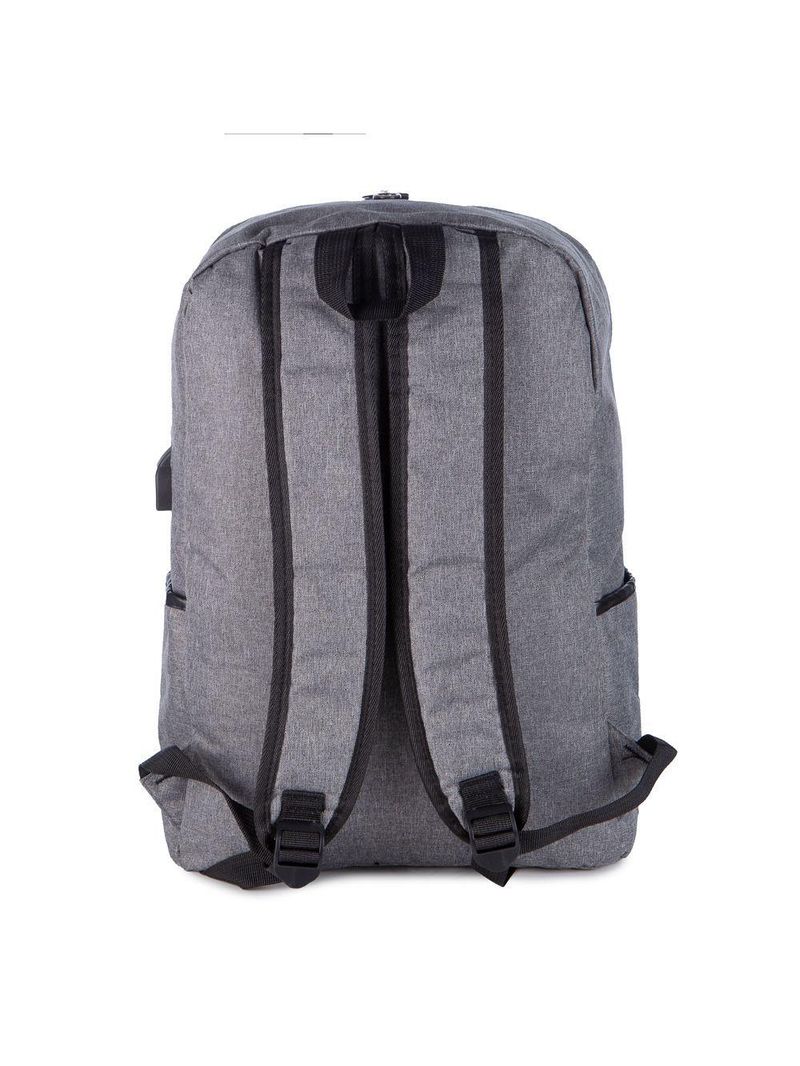Mochila para Notebook Executiva HT-8002 Tecido Impermeável com Entrada USB - Cinza