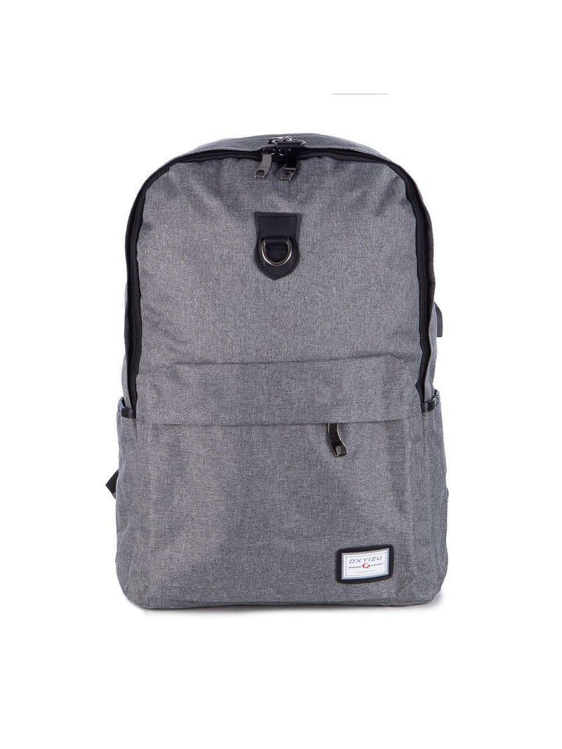 Mochila para Notebook Executiva HT-8002 Tecido Impermeável com Entrada USB - Cinza