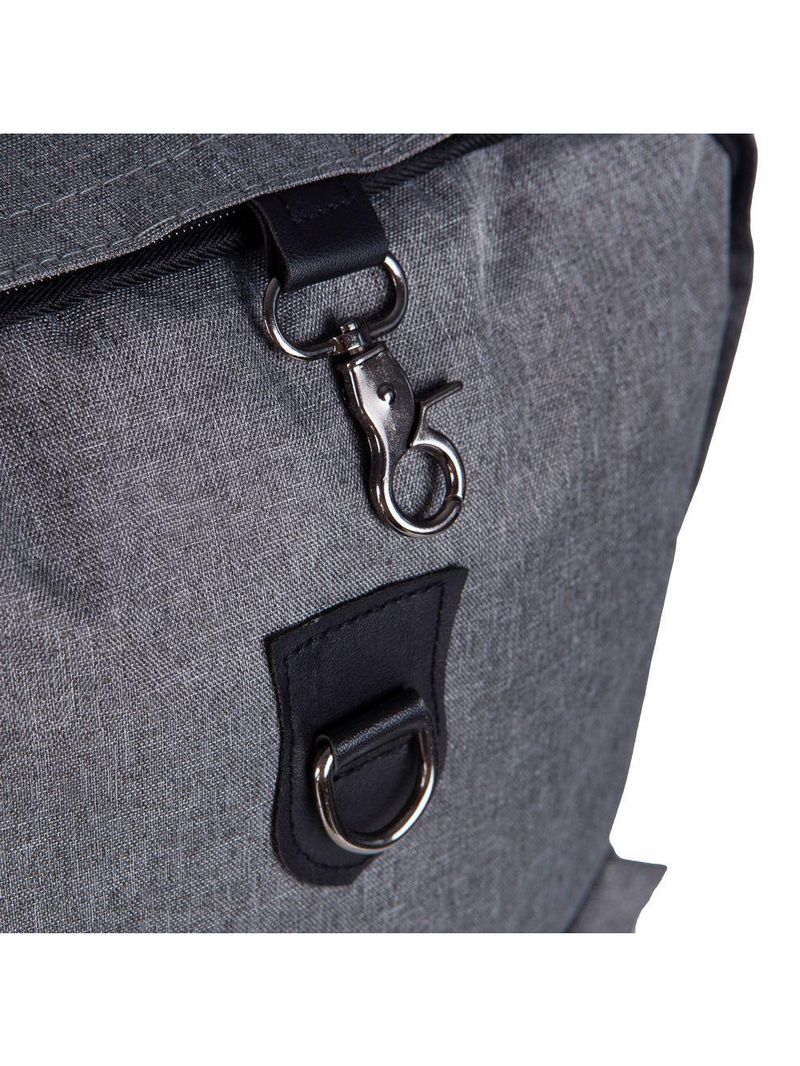 Mochila para Notebook Executiva HT-8002 Tecido Impermeável com Entrada USB - Cinza
