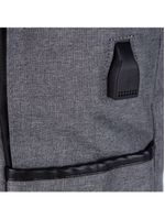 Mochila para Notebook Executiva HT-8002 Tecido Impermeável com Entrada USB - Cinza