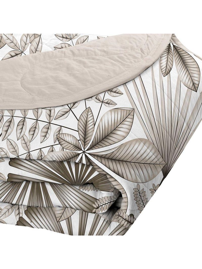 Cobre Leito Tecebem Queen Malha 100% Algodão Estampado Em Matelassê Cloe 240x260m Trigo