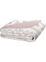 Cobre Leito Tecebem Casal Malha 100% Algodão Estampado em Matelassê Grazi 210x240 cm – Cor Rosinha